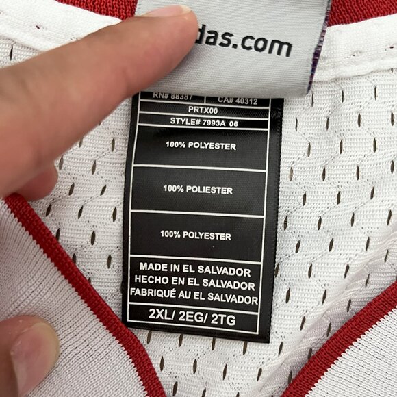 Adidas NBA Miami Heat Dwayne Wade Basketball Jersey White Size 2XL - Picture 3 of 8